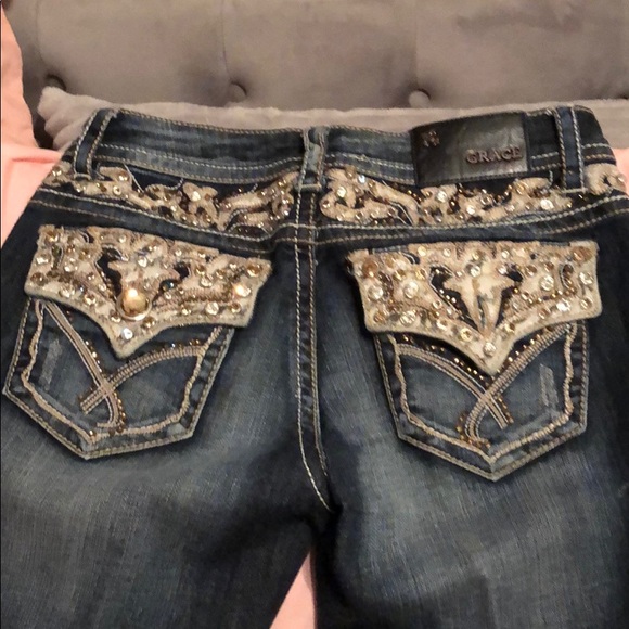 Rhinestone jeans. - Picture 2 of 4